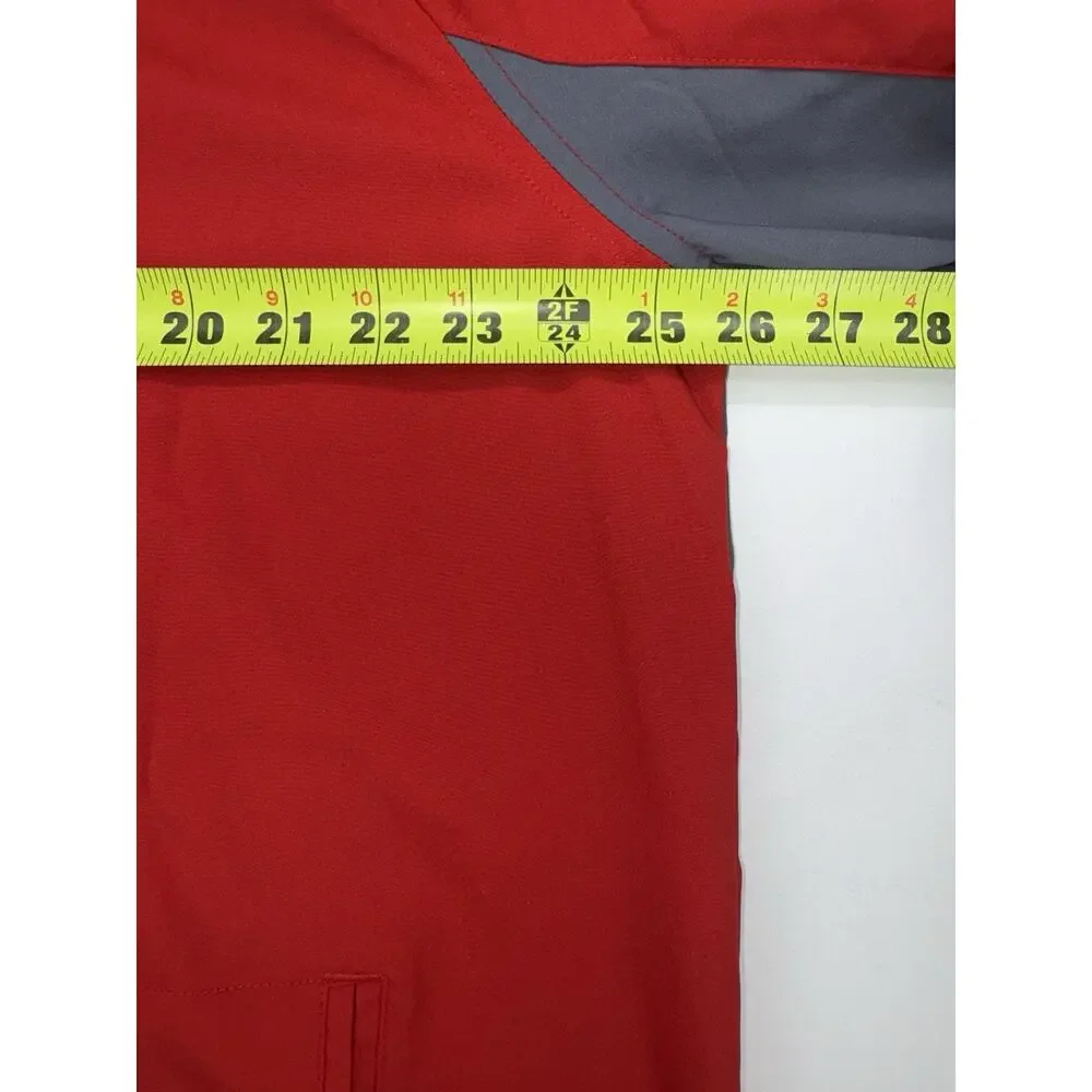 Chicago Cubs Adidas Jacket Men’s Large Red Windbreaker MLB Polyester Vented